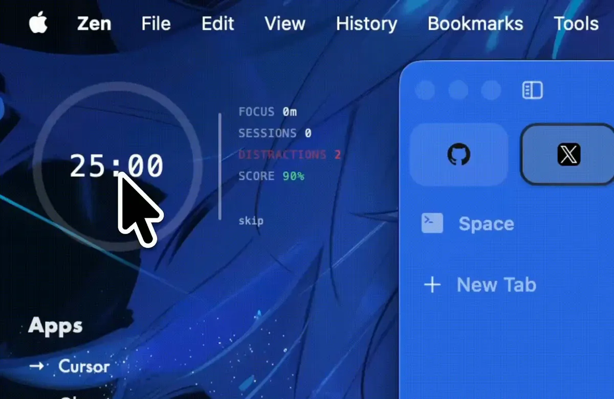 Orbital: A Minimal Desktop Pomodoro Timer for macOS