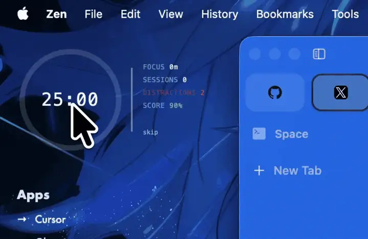 Orbital pomodoro timer demo